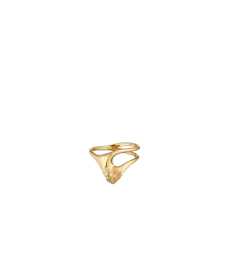 Bague Eroz Fine Edition dorée à l&rsquo;or 24 carats