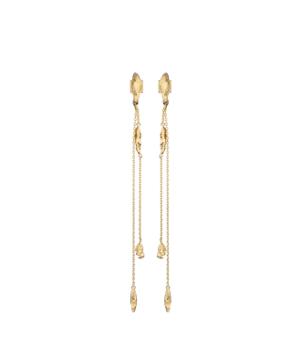 Boucles d&rsquo;oreilles chaîne Eroz édition dorée