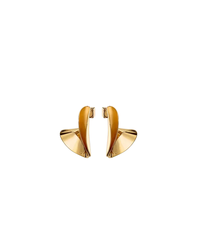 Boucles d&rsquo;oreilles Éole Édition dorées à l&rsquo;or 24 carats
