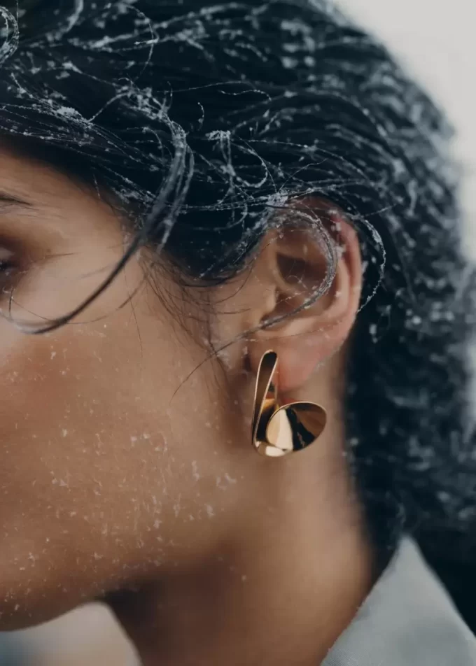 Boucles d&rsquo;oreilles Éole Édition dorées à l&rsquo;or 24 carats