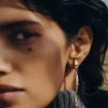 Boucles d&rsquo;oreilles pendantes Eroz, édition dorée
