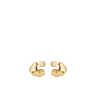 Boucles d&rsquo;oreilles à tige Eroz Edition dorées à l&rsquo;or 24 carats