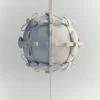 Bouton Bow Sphere Edition Porcelaine