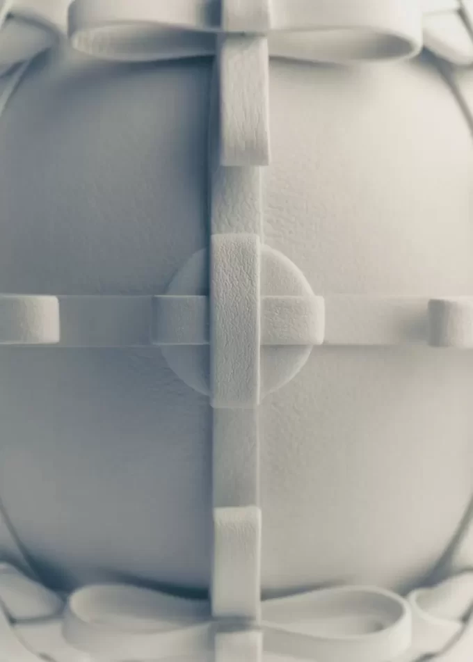 Bouton Bow Sphere Edition Porcelaine