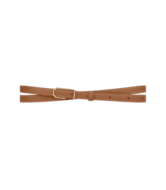 Ceinture fine Umi Edition Camel texturé