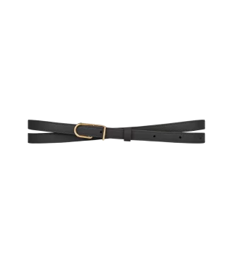 Ceinture Umi fine édition noire texturée