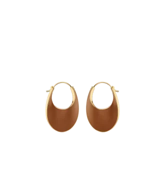 Créoles Éole Slim Edition Cuir Camel