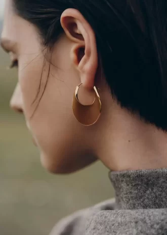 Créoles Éole Slim Edition Cuir Camel