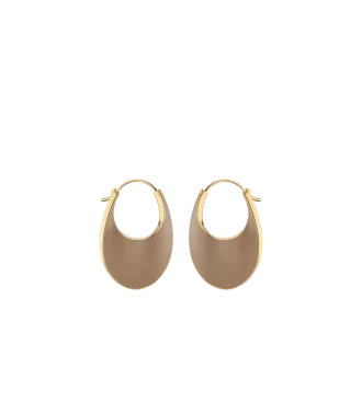 Créoles Éole Slim Edition Cuir Taupe