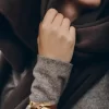 Cuir Camel Édition Éole Cuff