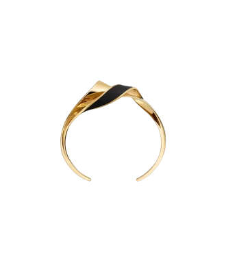 Cuir Noir Édition Éole Cuff