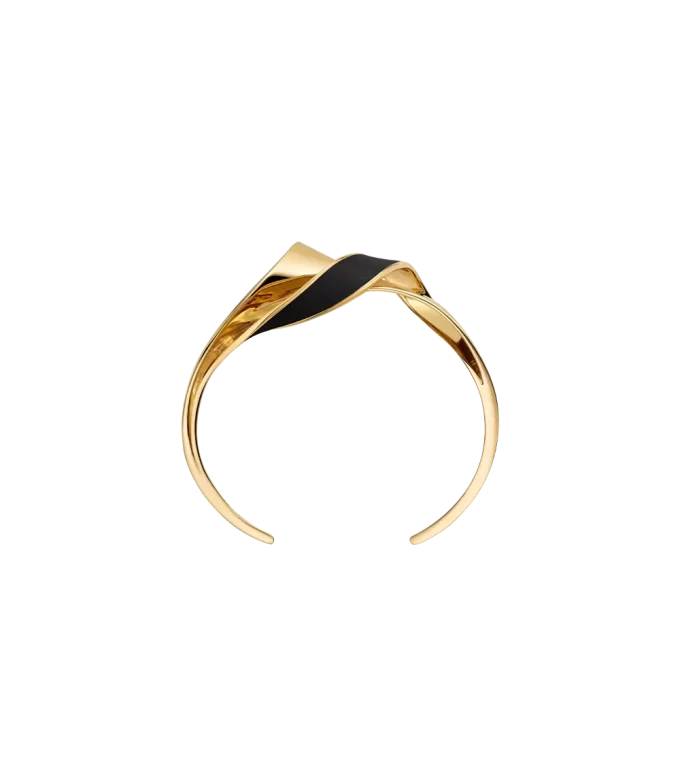 Cuir Noir Édition Éole Cuff