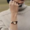 Cuir Noir Édition Éole Cuff