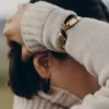 Cuir Noir Édition Éole Cuff