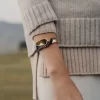 Cuir Noir Édition Éole Cuff