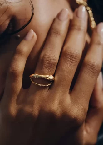 Édition bague chaîne Eroz édition dorée
