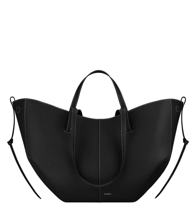 Édition Cyme Noir texturé avec coutures écrues