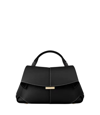 Mokki Mini Edition Noir texturé avec coutures écrues