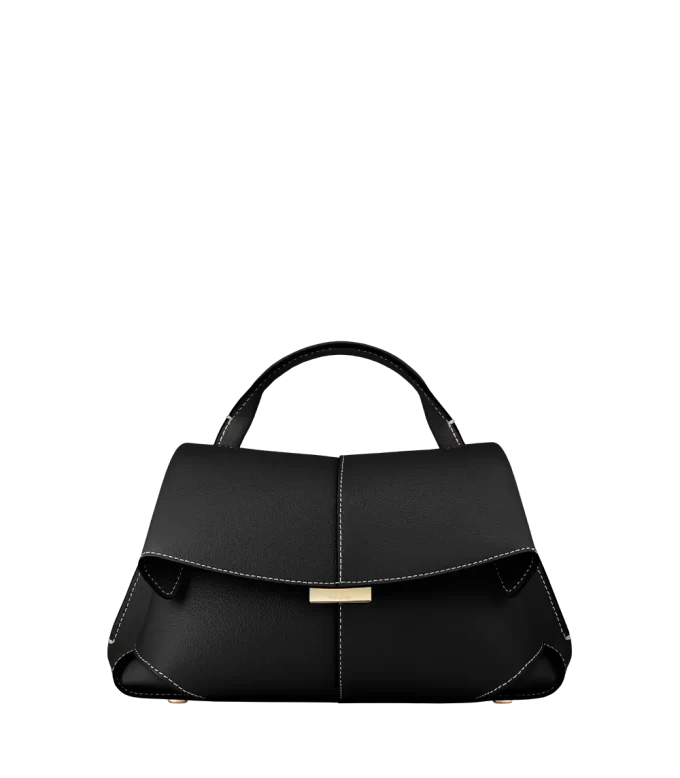 Mokki Mini Edition Noir texturé avec coutures écrues