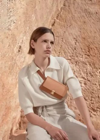 Numéro Sept Belt Edition Texturé Duo Camel
