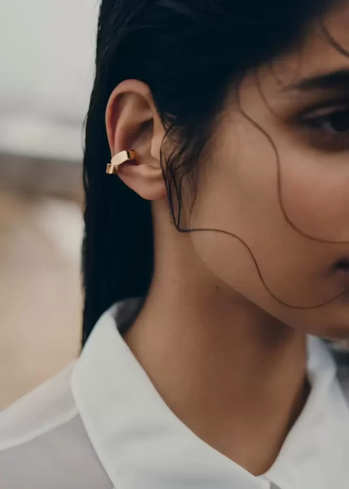 Éole Earcuff Edition Or 24 carats doré