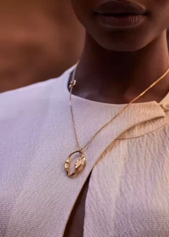 Pendentif Eroz Edition doré à l&rsquo;or 24 carats